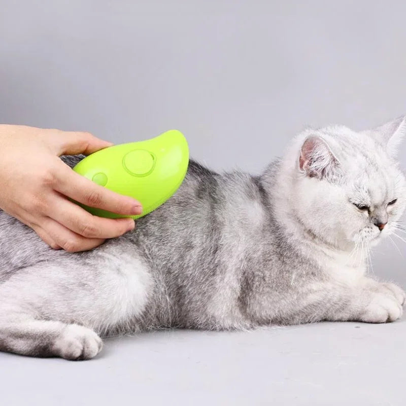 Electric Spray Brush for pets, Best electric brush for dogs and cats, Electric grooming brush for cats, Electric brush for detangling pet fur, Pet grooming spray brush, Dog and cat electric spray brush, Safe electric brush for pets, Electric pet fur brush with water spray, Automatic pet grooming brush with spray, Electric detangling brush for dogs